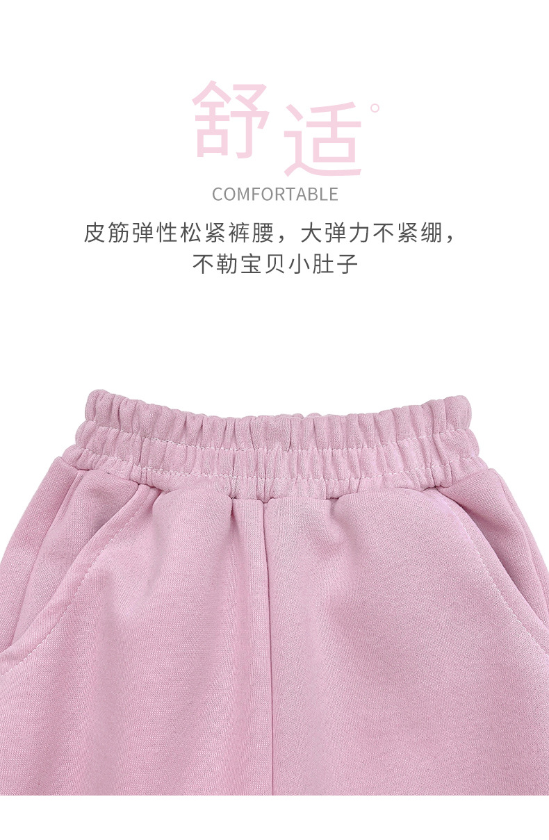 2025春季新款儿童休闲卫裤男女童宽松运动束脚裤子孩子棉a类童装详情5