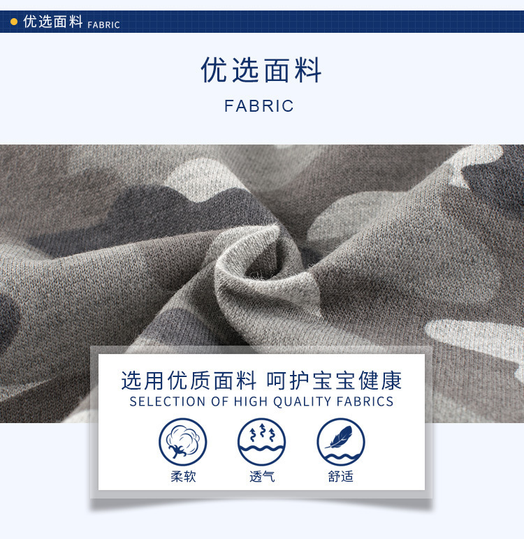 27kids2025夏季新款男童迷彩中裤五分裤薄款童装批发一件代发详情5