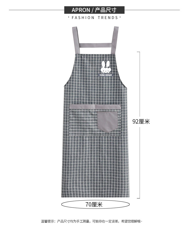 加长过膝围裙加大过膝中厚款厨房家用男女防污围腰耐脏工作服背带详情9