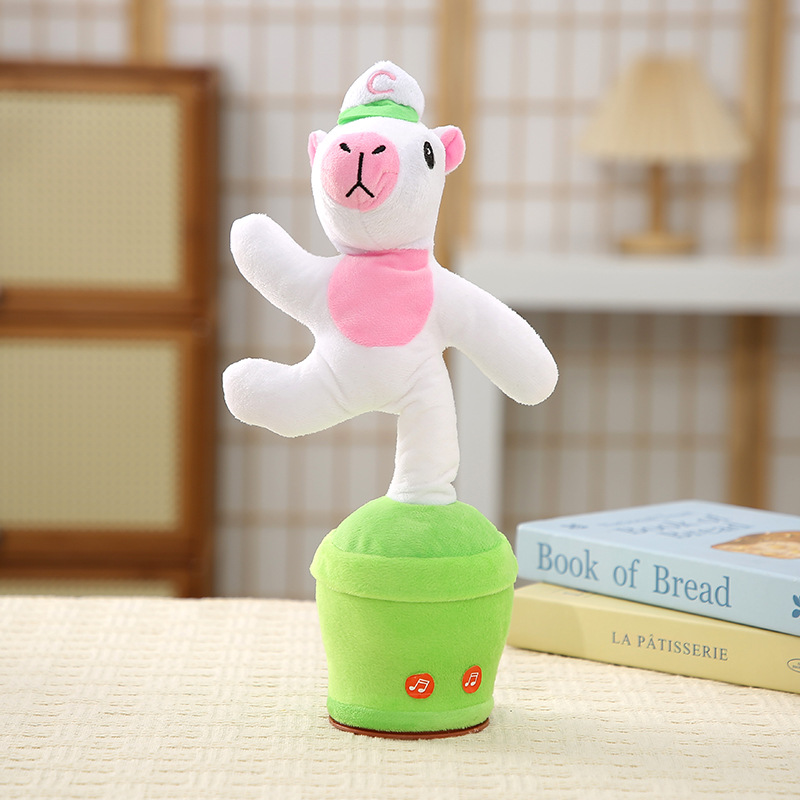 爆款会说话的毛绒玩具可爱水豚扭动毛绒玩偶创意个性搞笑毛绒公仔详情3