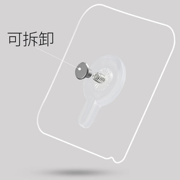 无痕钉免打孔螺丝贴强力粘胶固定器免钉挂钩墙钉相框照片壁挂粘钩详情7