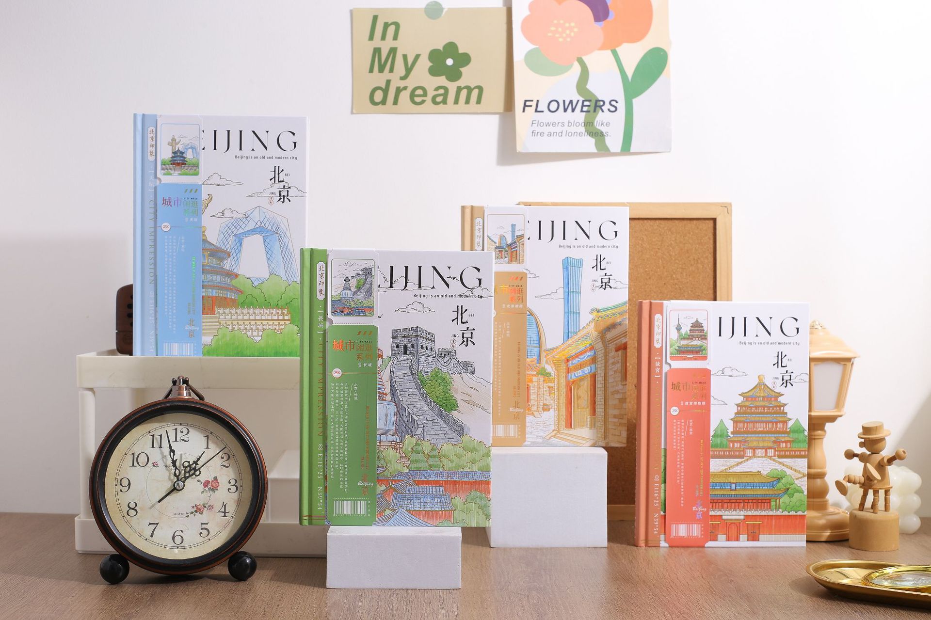 Jingu Stationery 25K City Stroll - Beijing Round-back Hardcover Notebooks, Handbooks, Student Notebooks pic 23