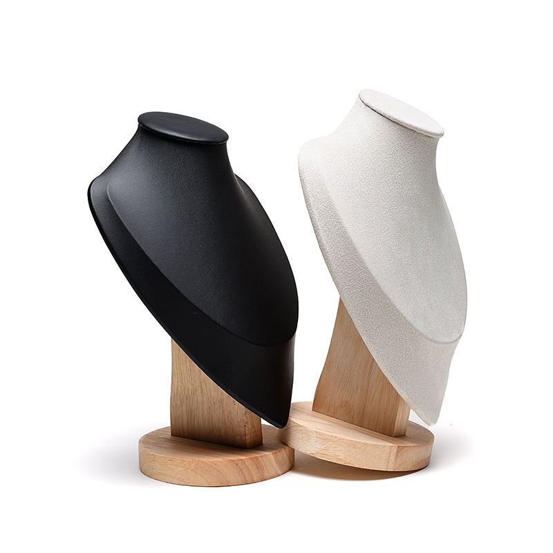 Guiwa solid wood model portrait necklace display stand, jewelry stand, accessory stand, necklace pendant display and storage pic 15