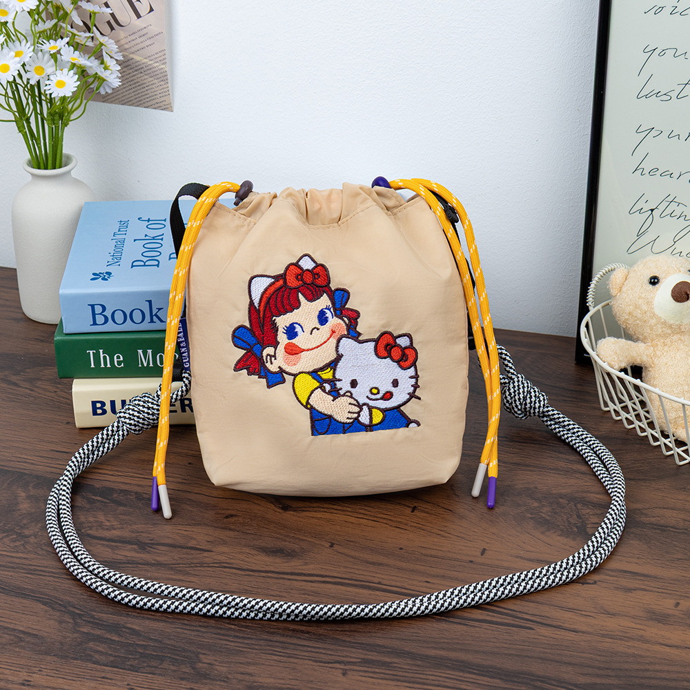 2025 New stylish and lightweight vertical phone bag, casual student cloth bag, Korean style simple 10,000-stitch embroidery single-shoulder bag pic 17