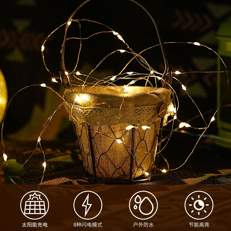 Cross-border led white box light string l Christmas decorative color light 1-meter, 2-meter, 3-meter, 5-meter light string pic 1