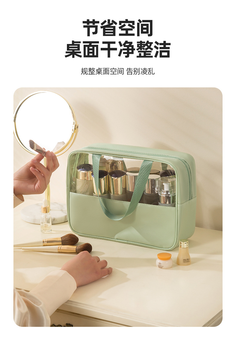 Cross-border best-selling three-piece cosmetic storage bag, large capacity, high appearance level toiletry bag, portable travel storage bag pic 5