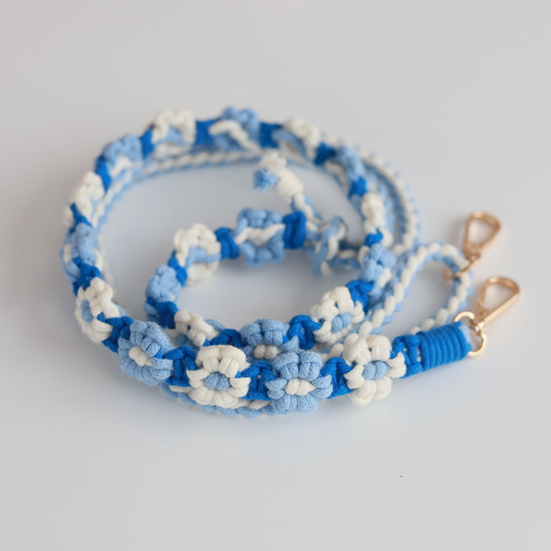 可调节手机挂绳编织相机背带 ins高颜值雏菊花朵斜挎挂脖手机挂链详情12