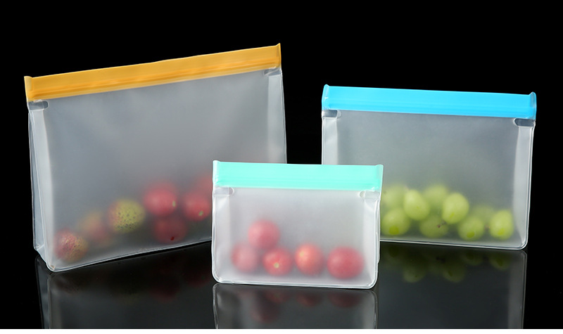 Three-dimensional PEVA food preservation bags, semi-transparent fruit refrigerator refrigeration preservation bags, snack storage sealed bags pic 15