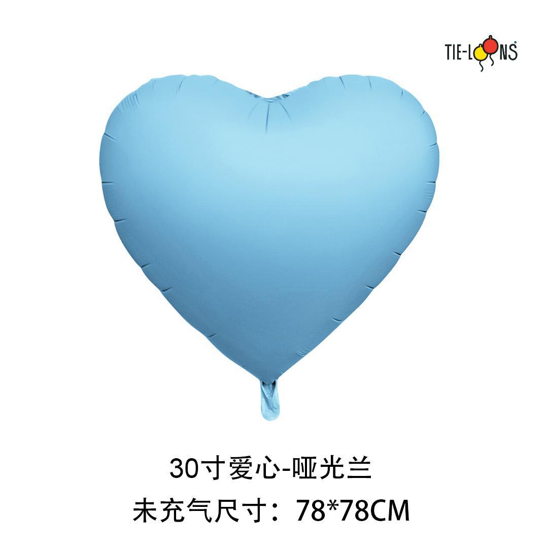 跨境哑光五角星30寸铝箔球生日装饰氦飘铝膜派对批发气球详情6