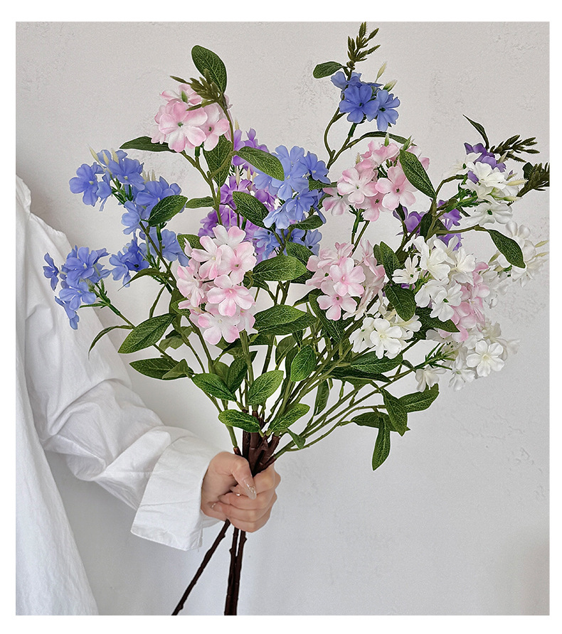长枝雪兰花仿真花绣球假花束简约家居客厅装饰样板房摆件拍照道具详情10