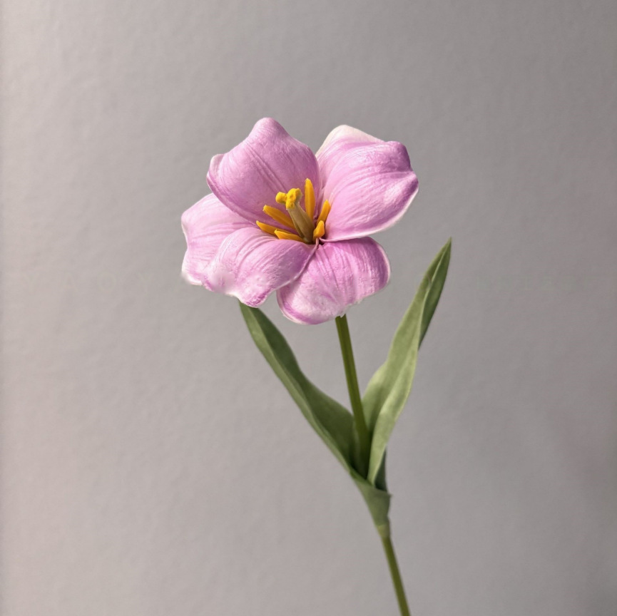 PU开口笑郁金香仿真假花手感保湿婚庆用花摄影道具装饰摆件仿真花详情33