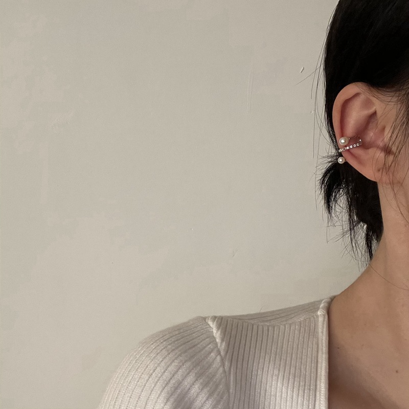 韩国小众设计感冷淡风耳夹无耳洞耳骨夹时尚气质简约波浪耳环耳饰详情2