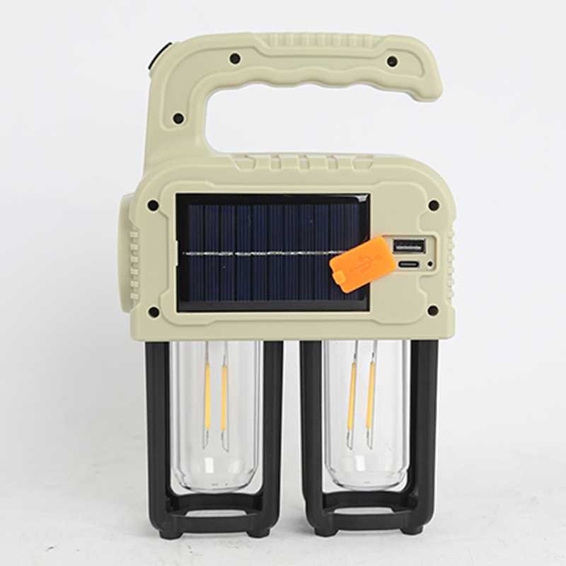 Portable camping lamp, solar-powered LED camping lamp, outdoor multi-functional tent lamp, power bank, portable lamp pic 13