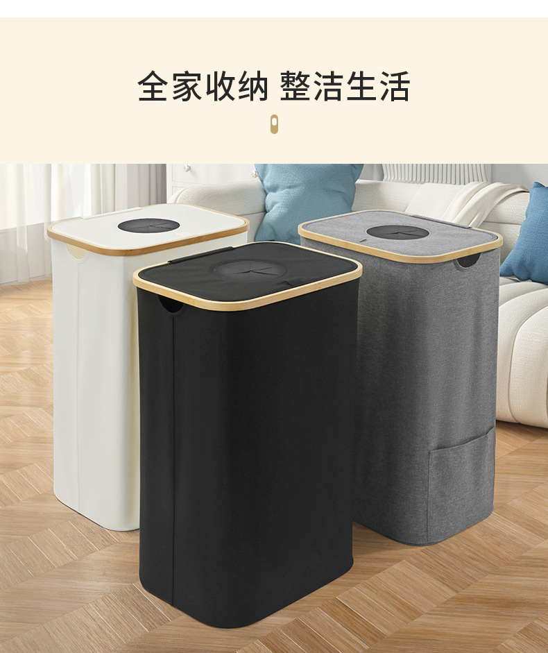 跨境饮料瓶可乐罐收纳筐带盖可折叠脏衣篓洗衣篮美式脏衣篮脏衣桶详情16
