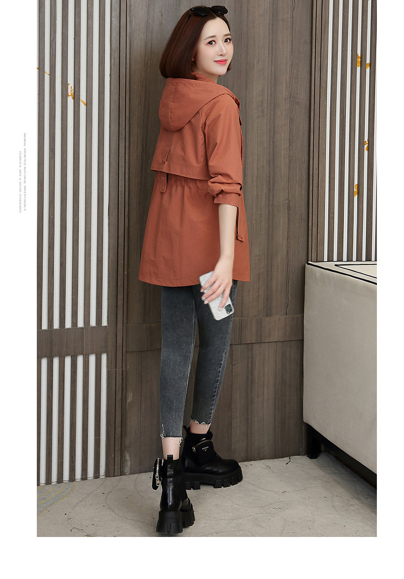 小香风中长款风衣女士2024春秋新款宽松休闲洋气百搭工装外套大码详情14