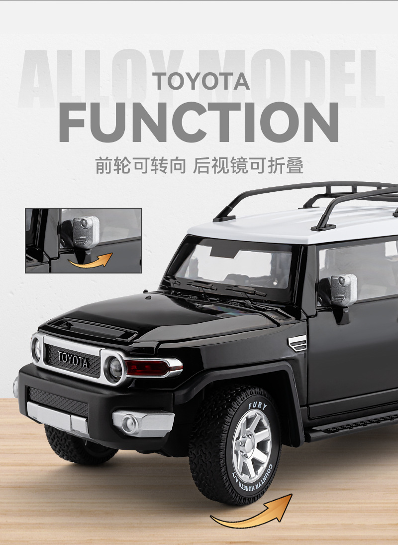Оригинальная версия позволяет toyota FJ collection коллекционировать фигурные фигурные фигуры с помощью звукового света pic 10