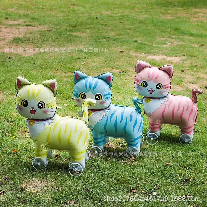 走路带轮子气球动物立体气球狗儿童生日装饰场景布置户外摆摊卡通详情4