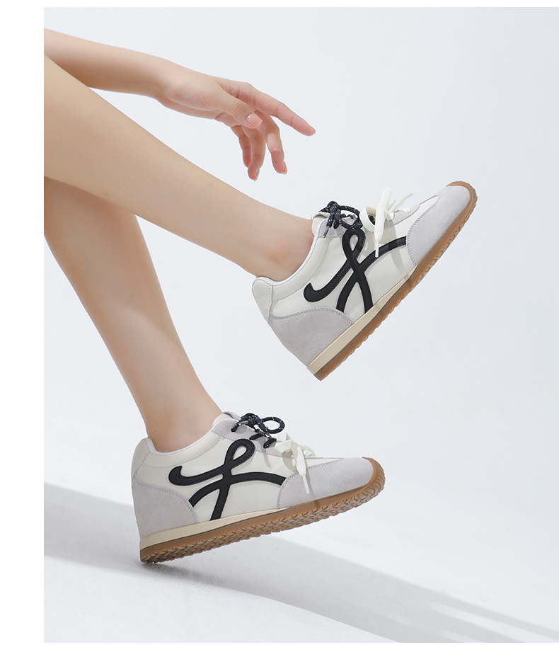 厚底休闲鞋内增高6cm小众设计女鞋2025新款百搭运动鞋复古德训鞋详情11