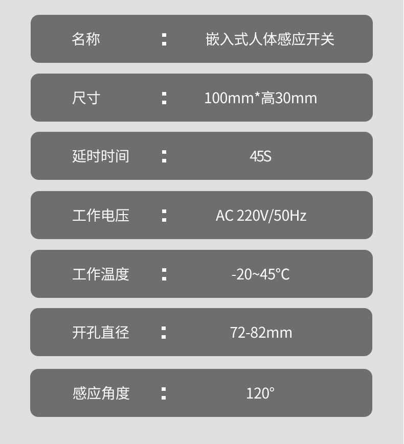 批发吸顶嵌入式人体感应延时开关家用工程光控红外线雷达感应器详情30