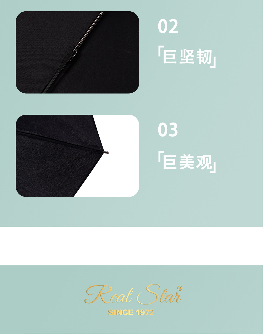 Black Spring fabric impact umbrellas and fiber folding umbrellas are now on sale for cross-border automatic umbrellas exported to Europe pic 15