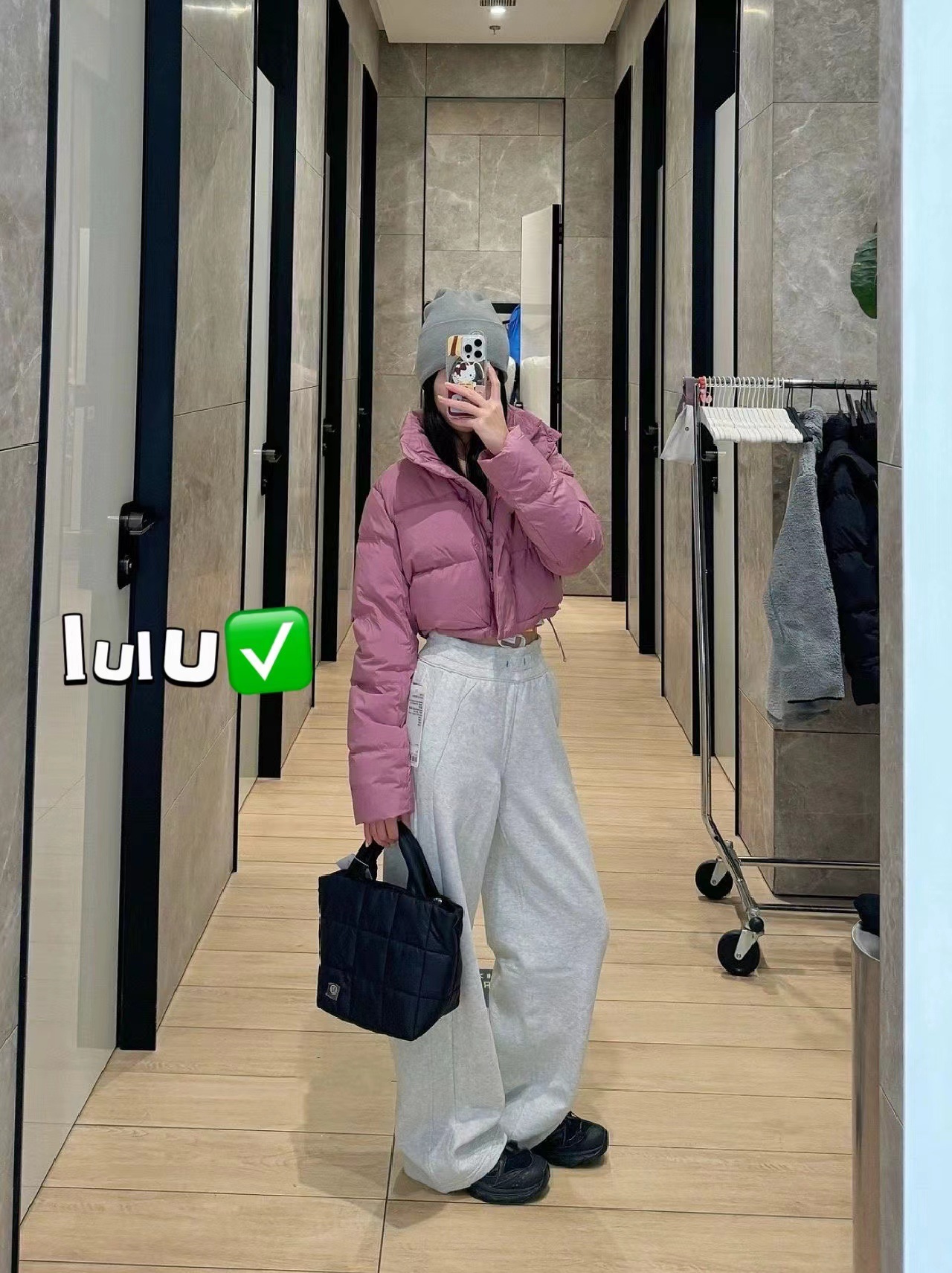 lulu卫裤女2024春秋新款瑜珈裤微喇直筒百搭高腰显瘦运动休闲裤子详情11