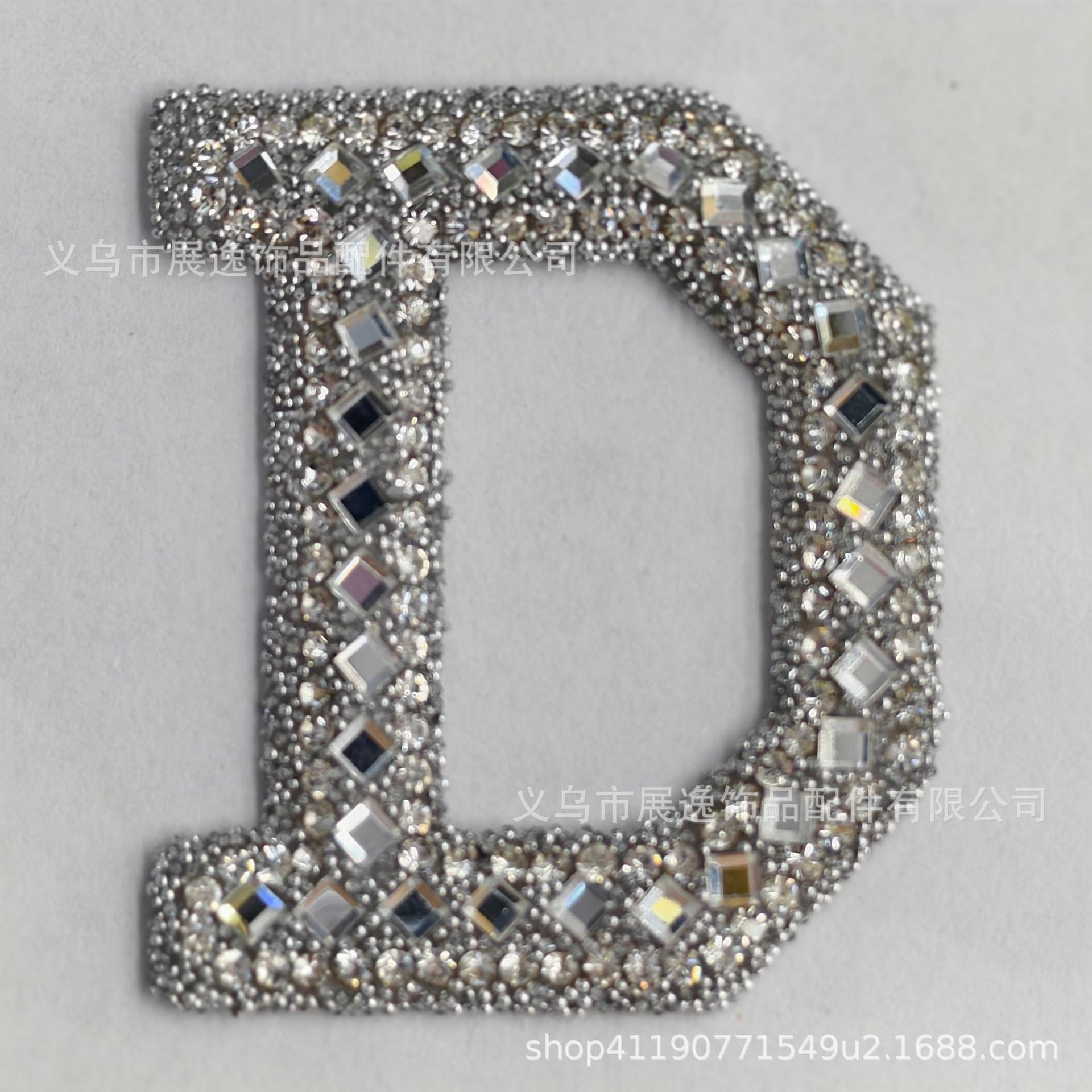 Cross-border hot sale inglés strass letras adornos accesorios letras cuentas multicolor juego de colores ropa bolsas accesorios pic 6