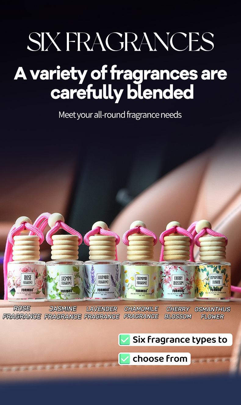 【跨境专供】FORMBO车载香薰清新花香淡香小巧汽车香薰挂件批发详情8