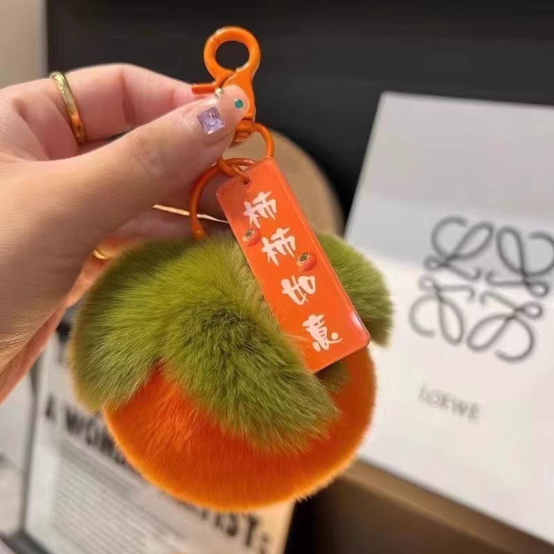 【樱为有你】毛绒小樱桃汽车钥匙扣挂件学生男女情侣包包礼物挂饰详情23