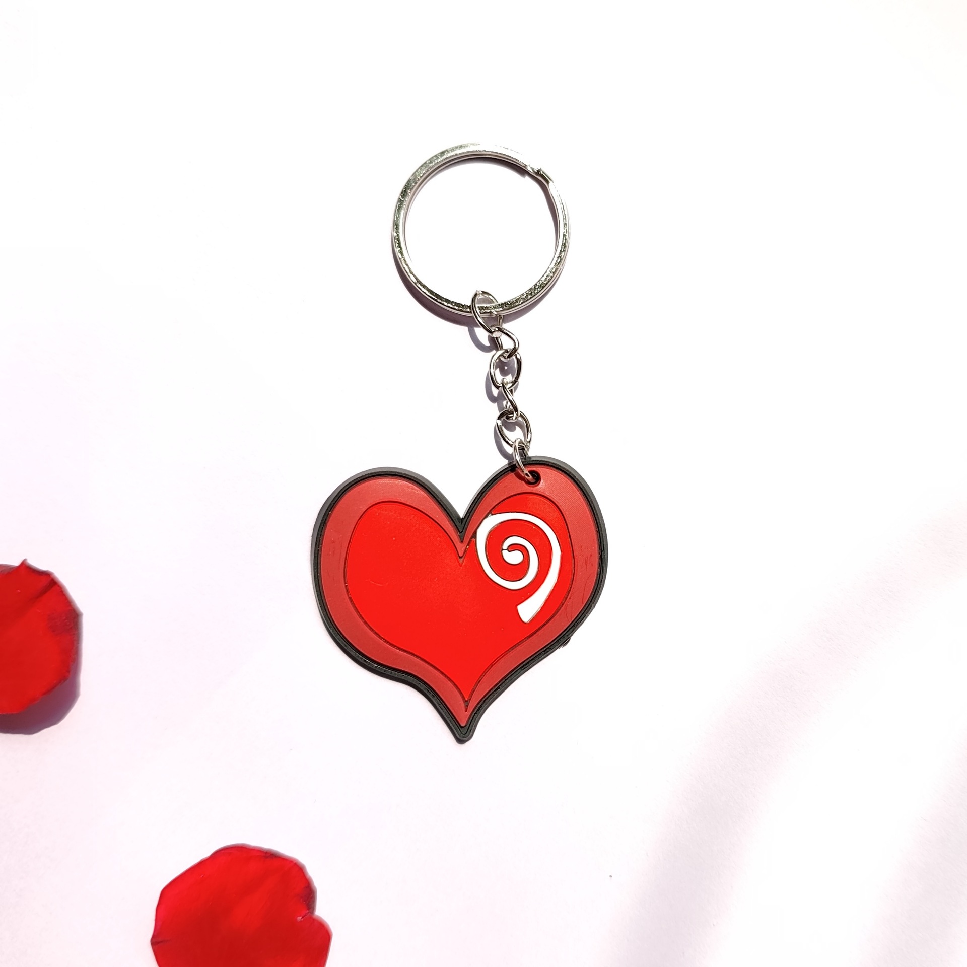 情人节软胶钥匙扣情人节礼物爱心桃心钥匙扣货源供应批发可爱详情10