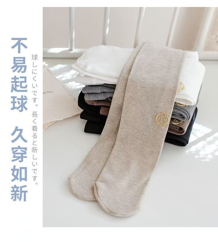 厂家直销女童打底裤春秋款竖条纹芭蕾舞蹈袜薄棉不起球踩脚连袜裤详情4