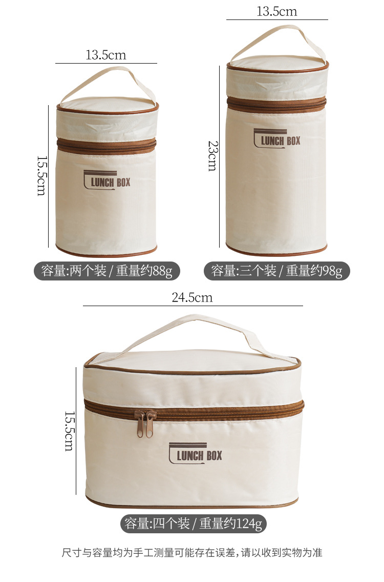 Cross-border best-selling 304 stainless steel insulated lunch box, round student portable lunch box, microwave-safe double-layer bento box pic 12