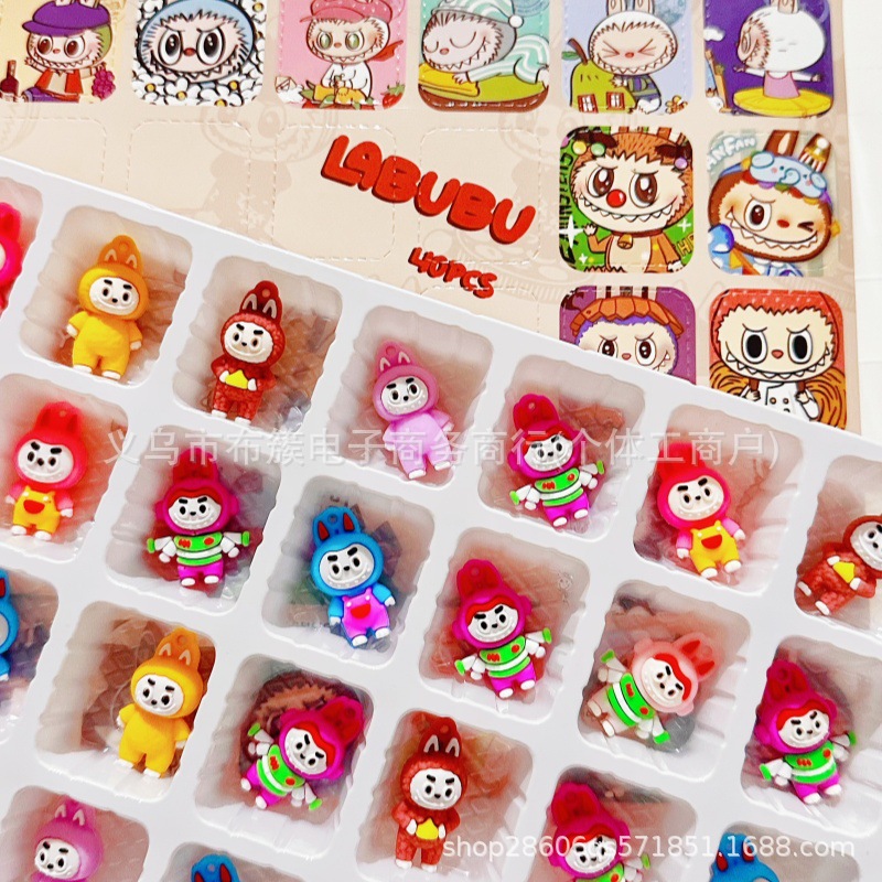 40洞蛋仔公仔盲盒戳戳乐挂件儿童玩具校园礼品软胶盒装多款随机赠品详情8