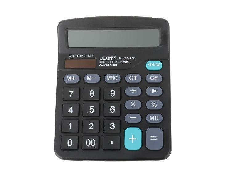 12-digit true solar calculator, financial accounting office color computer, large screen dual power supply calculator pic 4