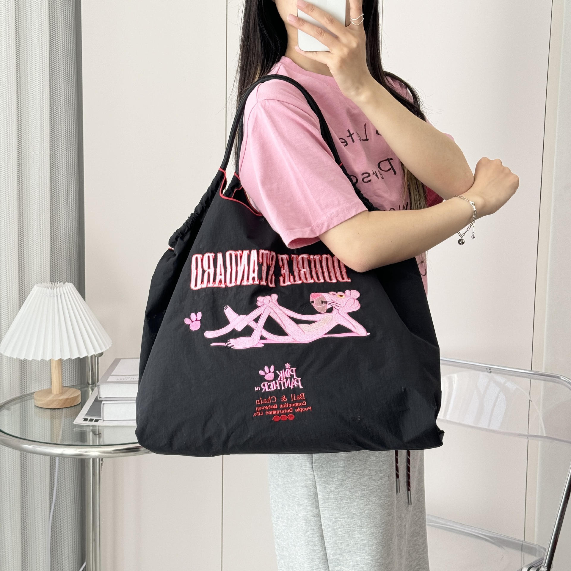 高级感秋冬季托特包女生刺绣手拎包大容量小众斜挎便携手提单肩包详情6