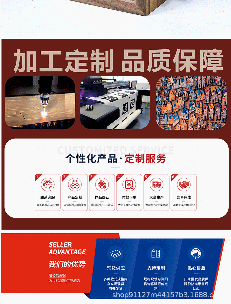 跨境新款木制情侣定制发光木质机械手摇动画翻页书相册照片机木盒详情9