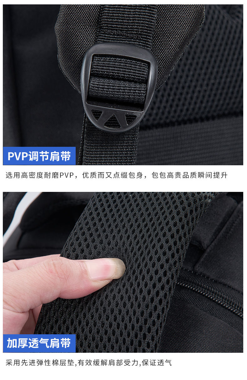 书包电脑包出差商务旅游耐磨防泼水潮流耐脏韩版双肩背包大容量详情12