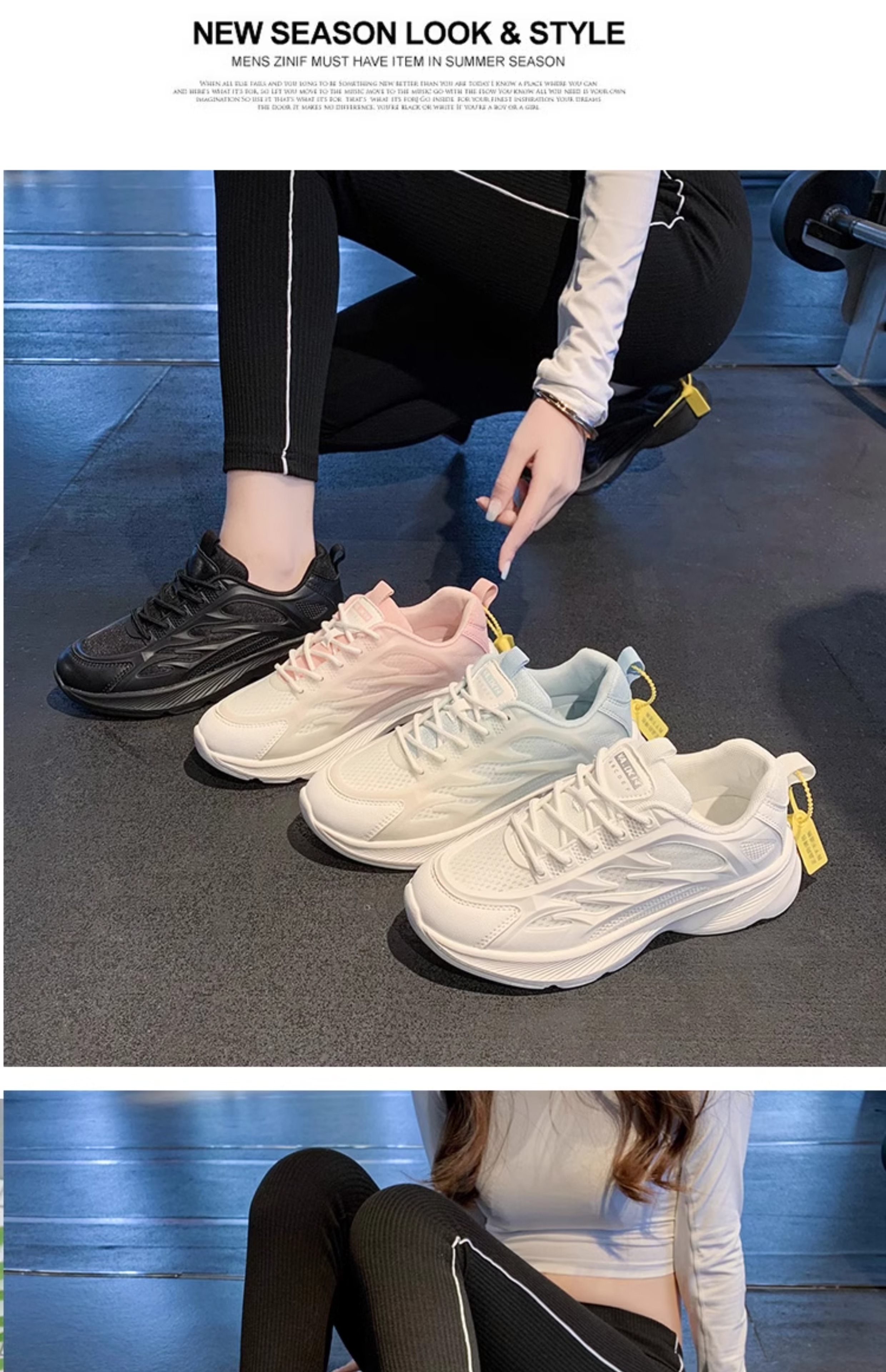 New Spring and Autumn running shoes for women, lightweight and shock-absorbing fitness sports shoes for women pic 15