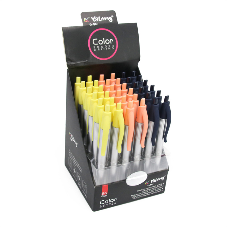 Yalong is offering a hot promotion on a 0.7MM blue refilled needle-shaped imported plastic office ballpoint pen and oil pen pic 12