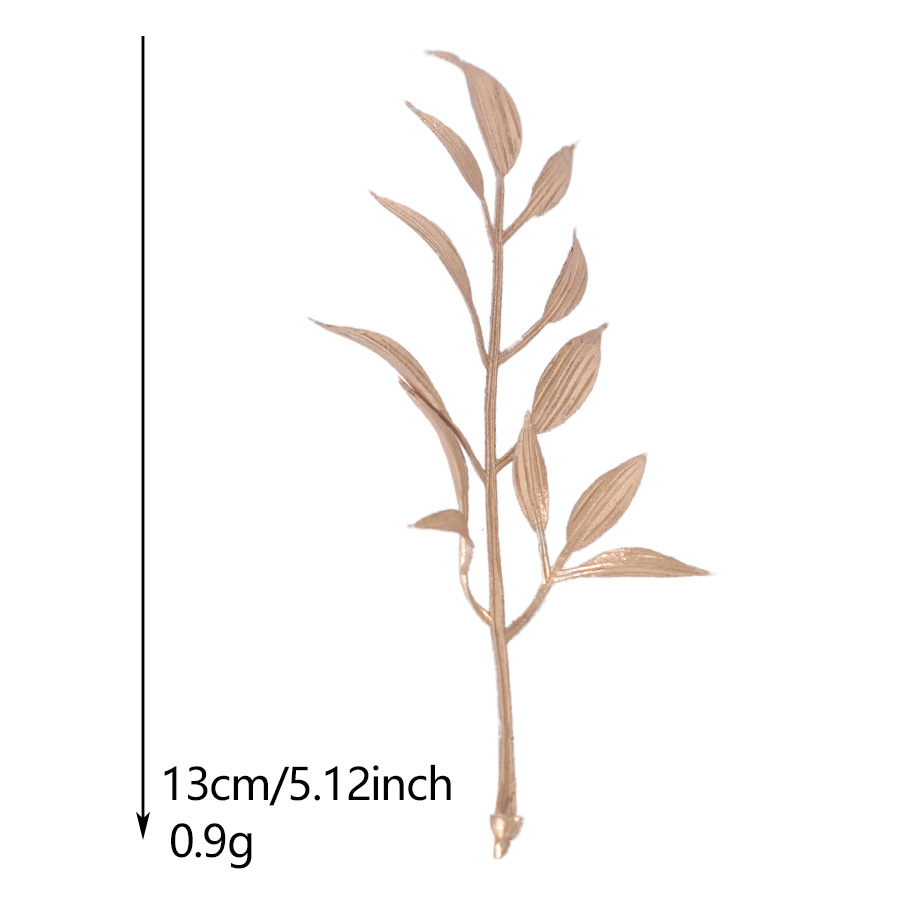 复古植物配件仿真金色叶子手工插花配件节日装饰仿真花跨境代发详情14