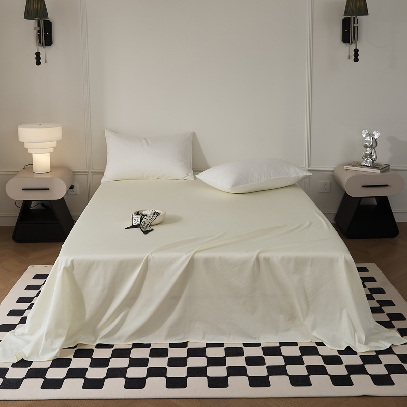 Single-piece quilt cover, pure cotton long-staple cotton bed sheet, bed cap, oversized quilt cover, skin-friendly single and double solid color bedding pic 59