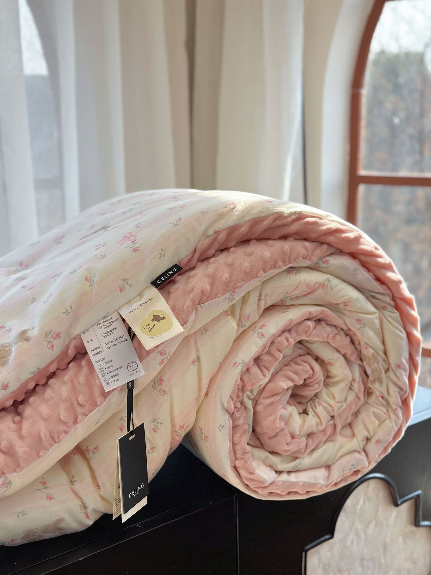 13372 All-cotton cartoon small floral print spring and autumn quilt soothing, bean quilt warm and fleece winter quilt core pic 123