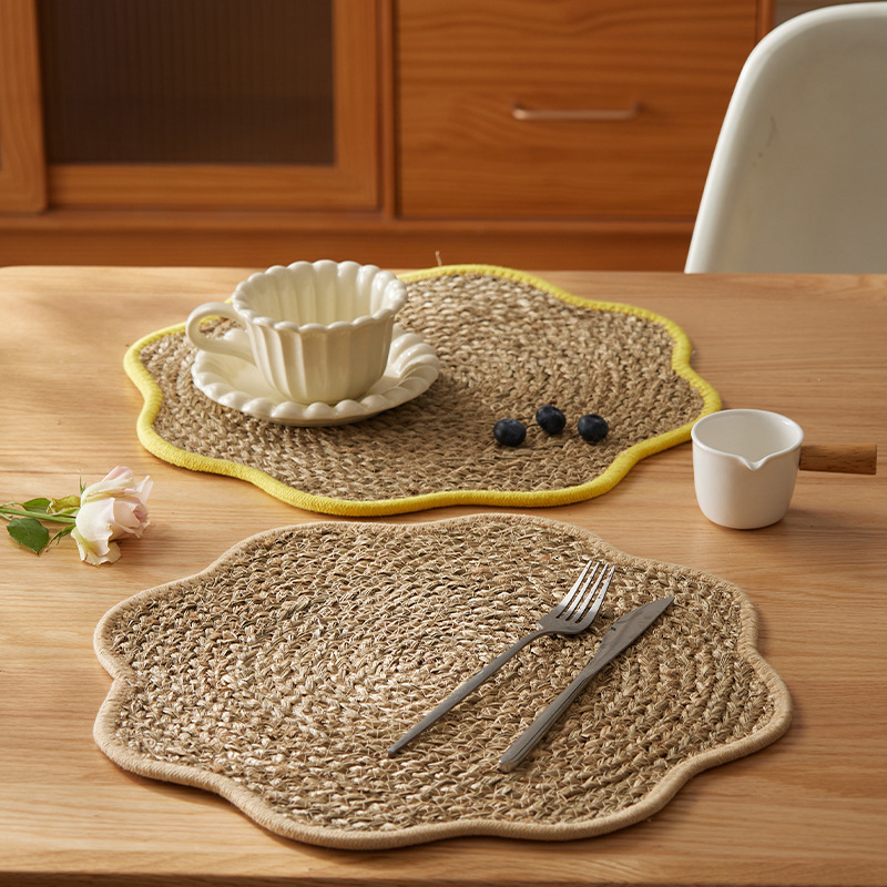 Silicone woven placemats, table heat-resistant MATS, coasters, disposable hotel placemats pic 13