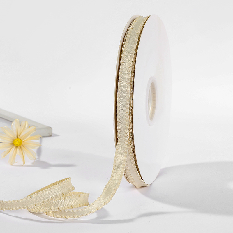 韩版定制款涤纶荷叶边缎面丝带皱边DIY裙边褶皱织带详情16