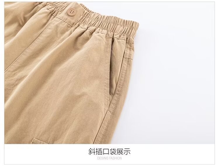 女童工装裤2024新款夏装韩版洋气中大童纯棉女生休闲裤子潮酷穿搭详情35