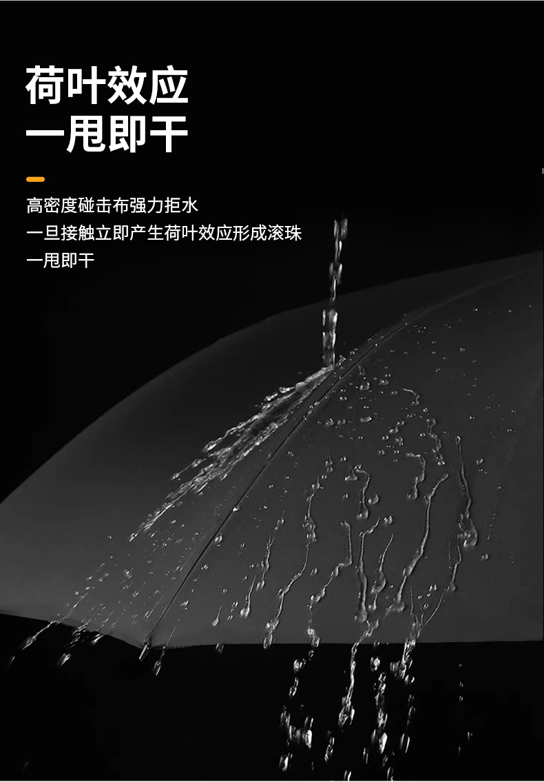 Fully automatic 8-bone outdoor umbrella, all-weather umbrella, umbrella for sun protection, automatic black rubber umbrella, folding umbrella pic 22