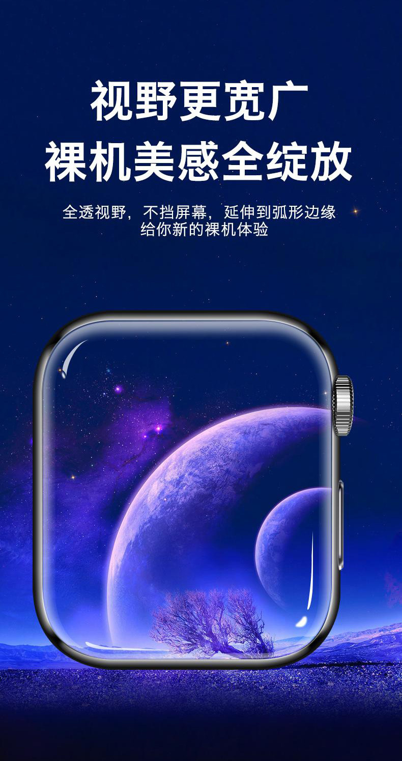 适用苹果手表膜s10iwatch膜水凝膜防指纹保护膜applewatch手表膜详情12