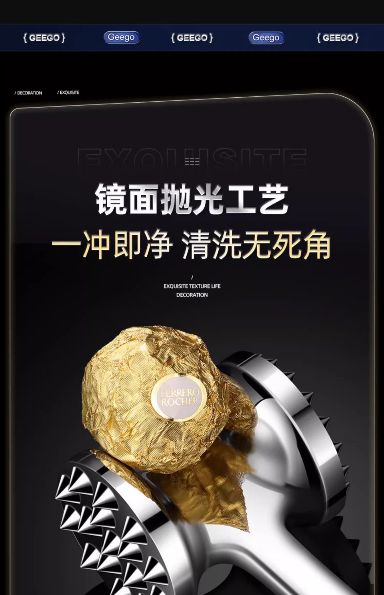 实心敲肉锤牛排锤牛扒捶锌合金断筋器厨房嫩肉打肉工具双面松肉锤详情3