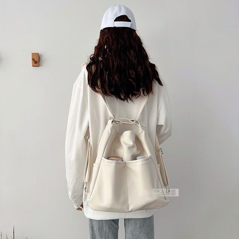 原创夏天软皮包包女大容量三用背包通勤托特包多功能背包斜跨书包详情23