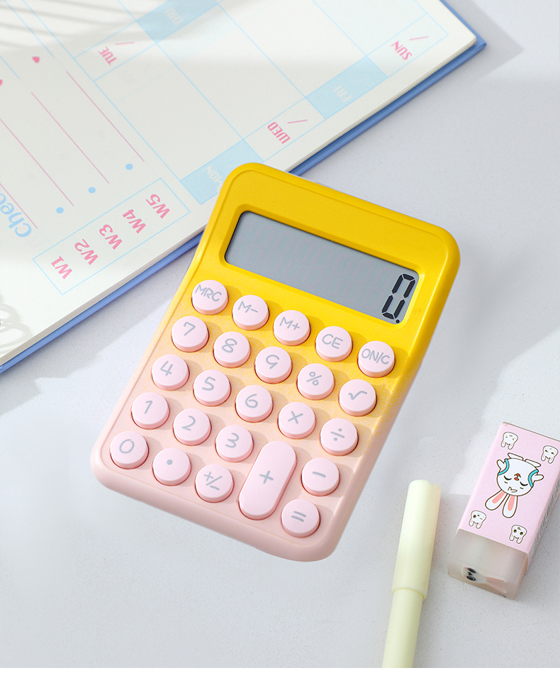 RZ-836PRO多巴胺渐变色计算器小清新便携柔性按键办公室用计算器详情12