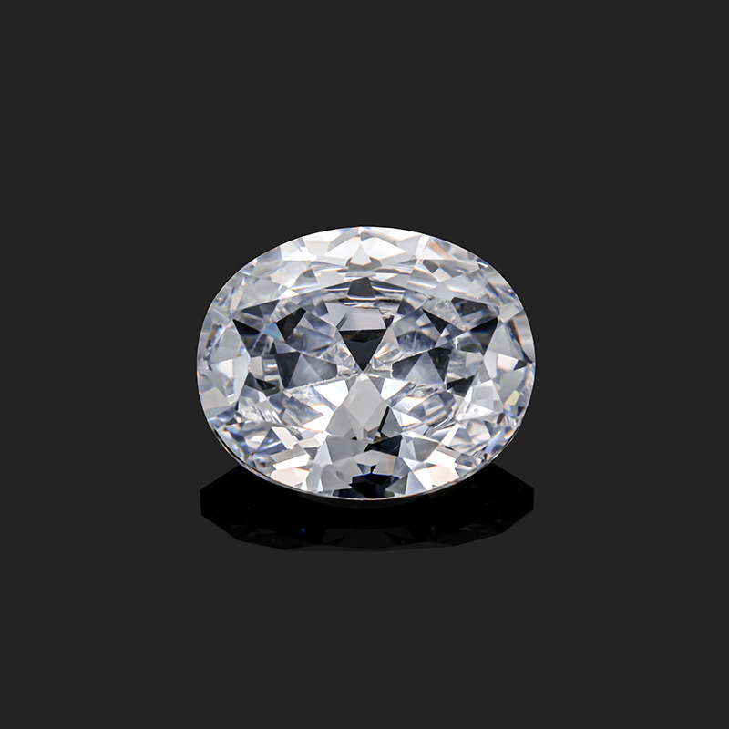 优质蛋形锆石珍珠项链天然石女款拼接气质珍珠链条详情3